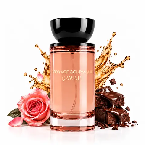 Voyage Gourmand | Cocoa Rose Gourmand | 40% Fragrance Oil Concentration 50ml/100ml | 8H+ Long Lasting | Cocoa,Rum,Rose & Smoky Tea | Date Night,Party & Special Occasions