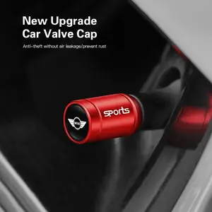 4pcs Zinc Alloy Car Wheel Tire Valve Caps Tyre Rim Stem Covers For MINI One Cooper JCW Countryman Clubman Cabrio Paceman Coupe Roadster Clubvan