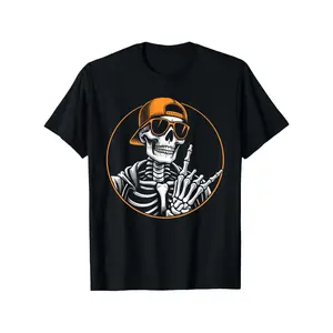 1pc Boy's 100% Cotton Graphic Tee - Ugly Christmas Style, Halloween & Christmas Gift for Youth, Long Sleeve Crew Neck Fall Winter Fashion Top