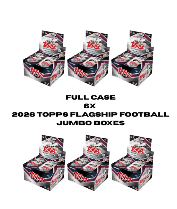[PRESALE 8/21] PYT #401 FULL CASE - (6x) 2026 Topps Flagship Football JUMBO Boxes