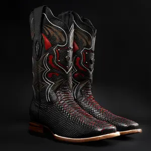 MENS Mamba Python Tribute Square Tor Boot Red Venom