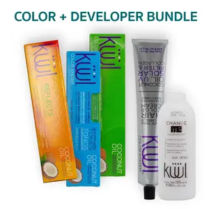 Kuul Hair Color Kit with Developer Included - 90Ml Coconut Oil Formula for Vibrant Tones Kuul Hair Color Kit with Developer Included - 90Ml Coconut Oil Formula for Vibrant Tones