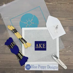 Delta Kappa Epsilon 2x2 Needlepoint Kit