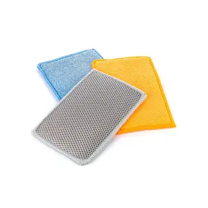 The Rag Company - Jersey Bug Scrubber Pads - Terry Weave, Easily and Safely Trap Bug Splatter in Sponge, Safe on All Finishes, 4in x 6in