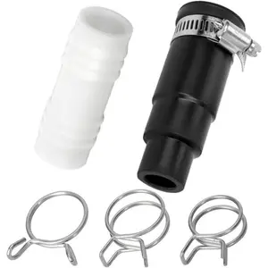 Dishwasher Drain Hose Adapter with Inlet Connector Kits Compatible with Insinkerator Garbage Disposals, Include Hose Clamp and Spring Clamps - Dishwasher Drain Connector