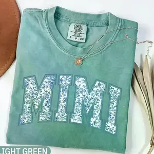 Comfort Colors Toile Floral Mimi T-Shirt, Cute Grandma Graphic Tee, Vintage Style Shirt, Mother's Day Gift for Mimi Women