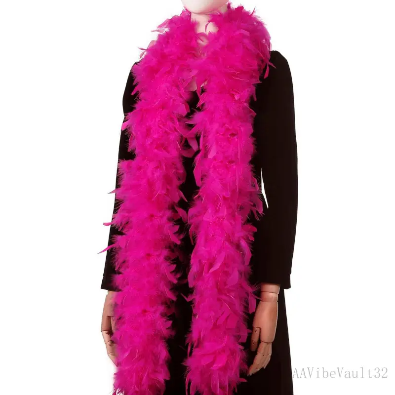 Hot Pink Boa Feathers - 45g 2 Yards Boas for Party Bulk,Christmas,Wedding Centerpieces,Concert,Pet and Home Decoration(45g-HotPink)AAVibeVault32