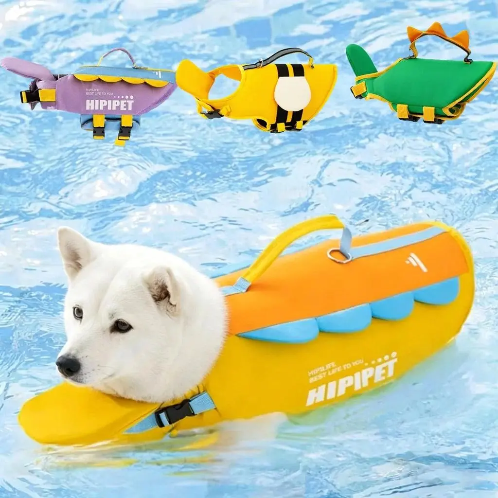 Dog Life Jacket Portable Summer Strong Buoyancy Dog Swimsuit Breathable Dog Coats and Jackets Quick Drying Pet Products