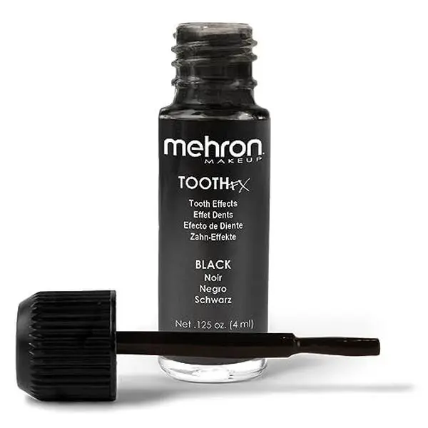 Mehron Makeup Tooth FX - BLACK, Temporary Special FX Tooth Paint