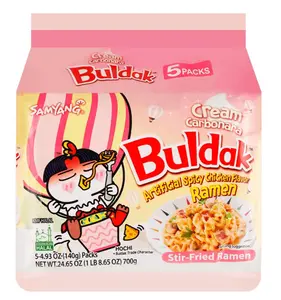 Samyang Buldak Cream Carbonara Hot Chicken Flavor Ramen 5 Pack