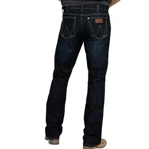 Men's retro deep wash slim fit elastic denim jeansRAIMENTRY
