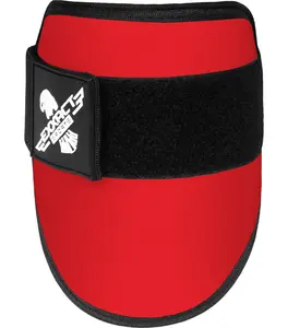 Exxact Sports Plain Baseball Elbow Guard Youth & Adult , Batters Softball Elbow Guard Baseball with Adjustable Straps - (Red)