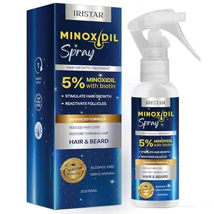 Hair Care Hair Growth Spray, 5% Minoxidil for Men's Beard and Women's Hair Regrowth, Biotin Enhanced, 2 oz