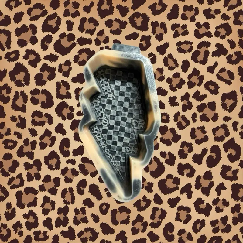 Checkered Lighting Bolt Freshie Mold