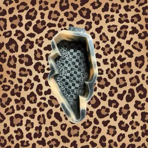 Checkered Lighting Bolt Freshie Mold