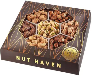 Nuts Gift Basket - Assortment of Sweet & Roasted Salted Gourmet Nuts