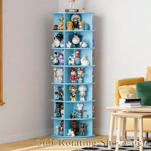 Rotating Shoe Rack, 7-Tier Spinning Shoe Rack, Free Standing Rotating Shoe Rack Tower 360°, Easy to Assemble, Space-Saving Revolving Shoe Organizer for Entryway