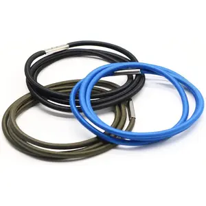 Trash Can Bands Set of 3 Fits 13-32 Gallon Cans Elastic Rubber Bands for Kitchen Office Garage Secure Garbage Bags Black Blue Green