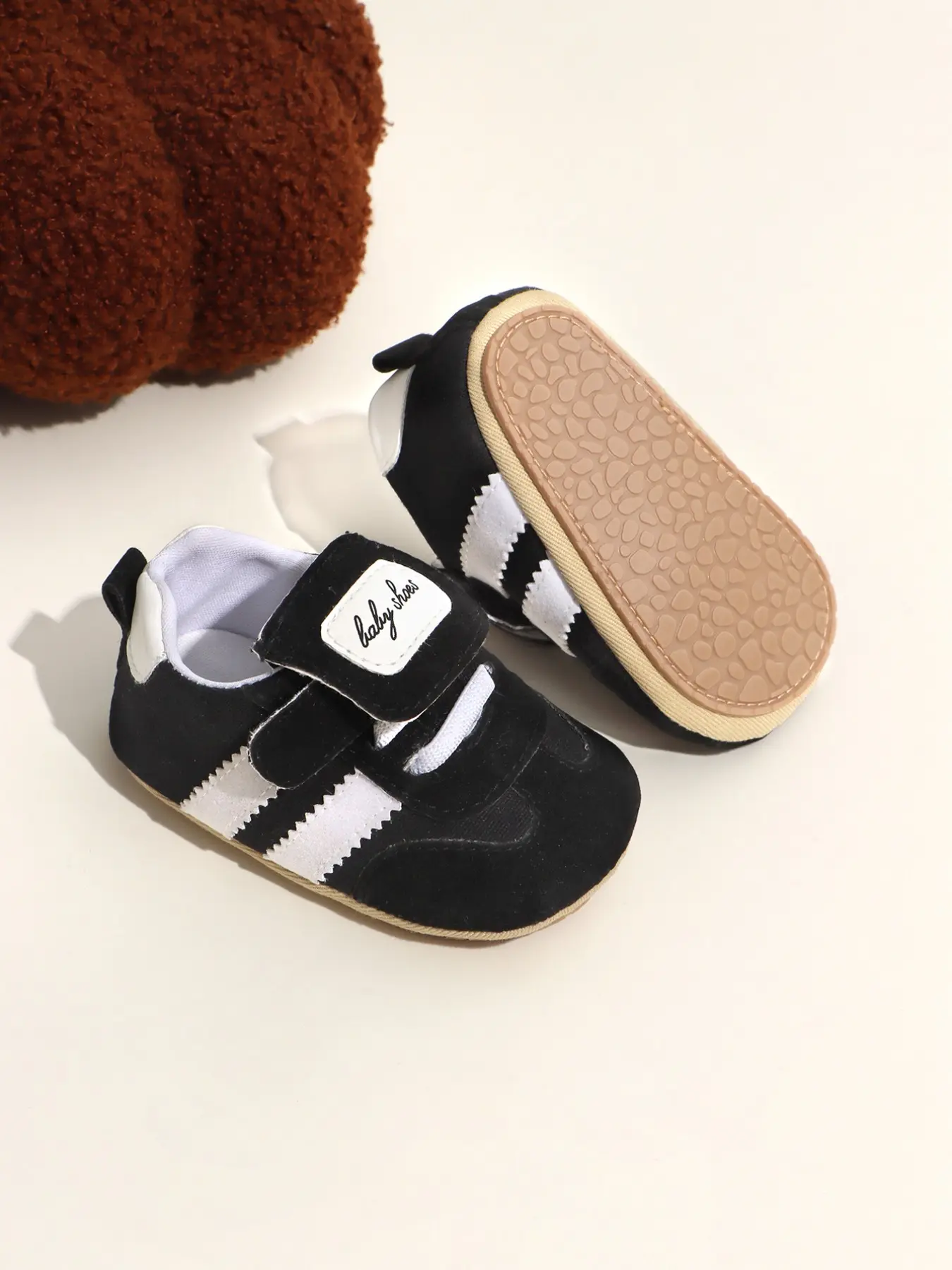 Boys' Colorblock Velcro Sneakers, Anti-Slip Flat Casual First Walker Shoes for Babies Learning to Walk, Spring & Fall Baby Walking Shoes, Toddler Flats, Infant Walking Shoes, Casual Prewalker Shoes