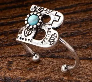 Trendy Western Style Initial Rings for Women - Personalized Jewelry