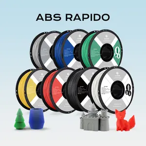 QIDI ABS Filament 1.75mm, 3D Printer Filament ABS Rapido 1kg Spool (2.2lbs), Suitable for Hyper Speed Printing, 3D Printing Filament Fit Most FDM 3D Printers, Highly Resistant