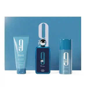 AFNAN 9 AM Dive Gift Set for Men – Eau De Parfum Colongne, Shower Gel, Deodorant - Fresh Aquatic Woody Fragrance Set