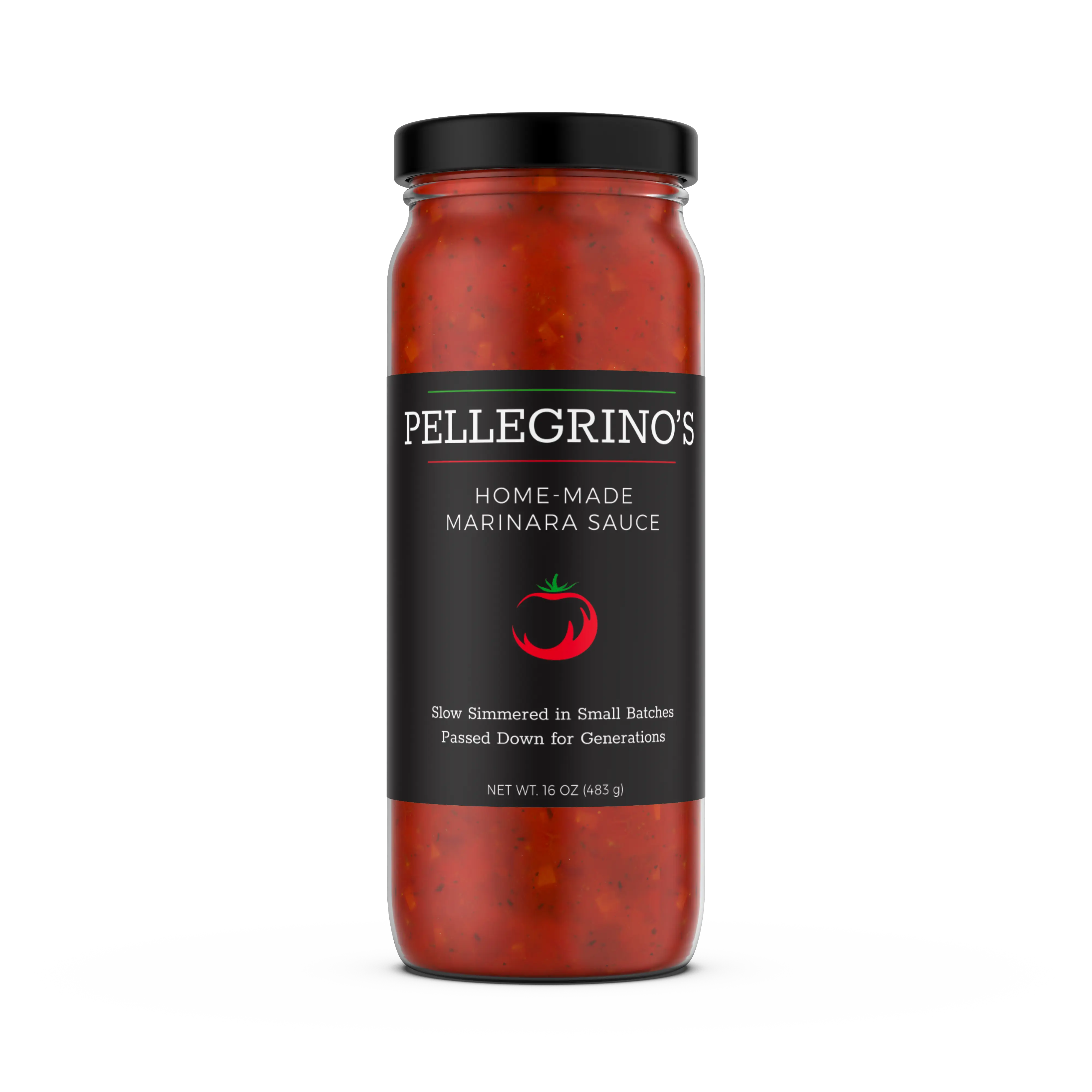 Pellegrino's Home-Made Marinara is the best jarred tomato sauce that you will ever taste. It is so fresh, clean and simple that you can actually just open up the jar and eat it with a spoon.
