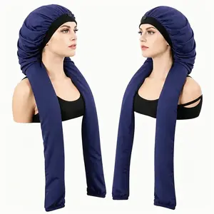 Breathable Pantyhose Hair Bonnet – 2-in-1 Night Sleep Cover for Long Braids, UV Shielding, Water-Resistant & Skin-Friendly