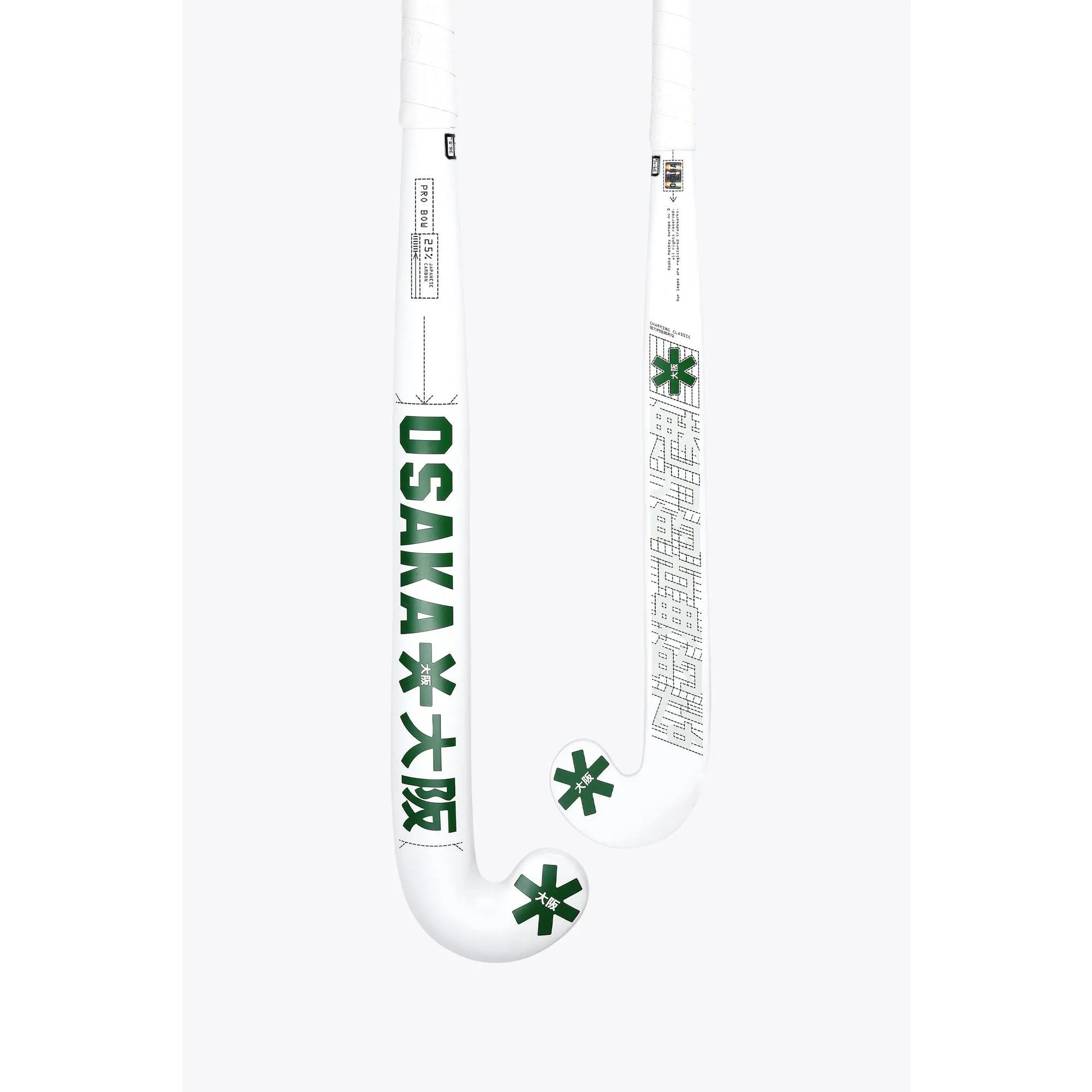 Osaka Field Hockey Stick Pro Bow 25 | White