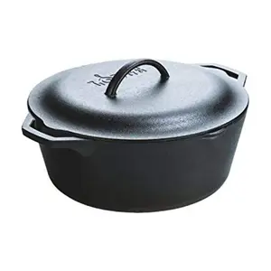 Lodge Pre-Seasoned 7 Qt Cast Iron Dutch Oven & Cover, L10DOL3