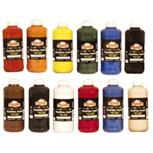 Dixon Ticonderoga Company Dix21696 Prang Tempera Paint 12 per set 16Oz Bottles
