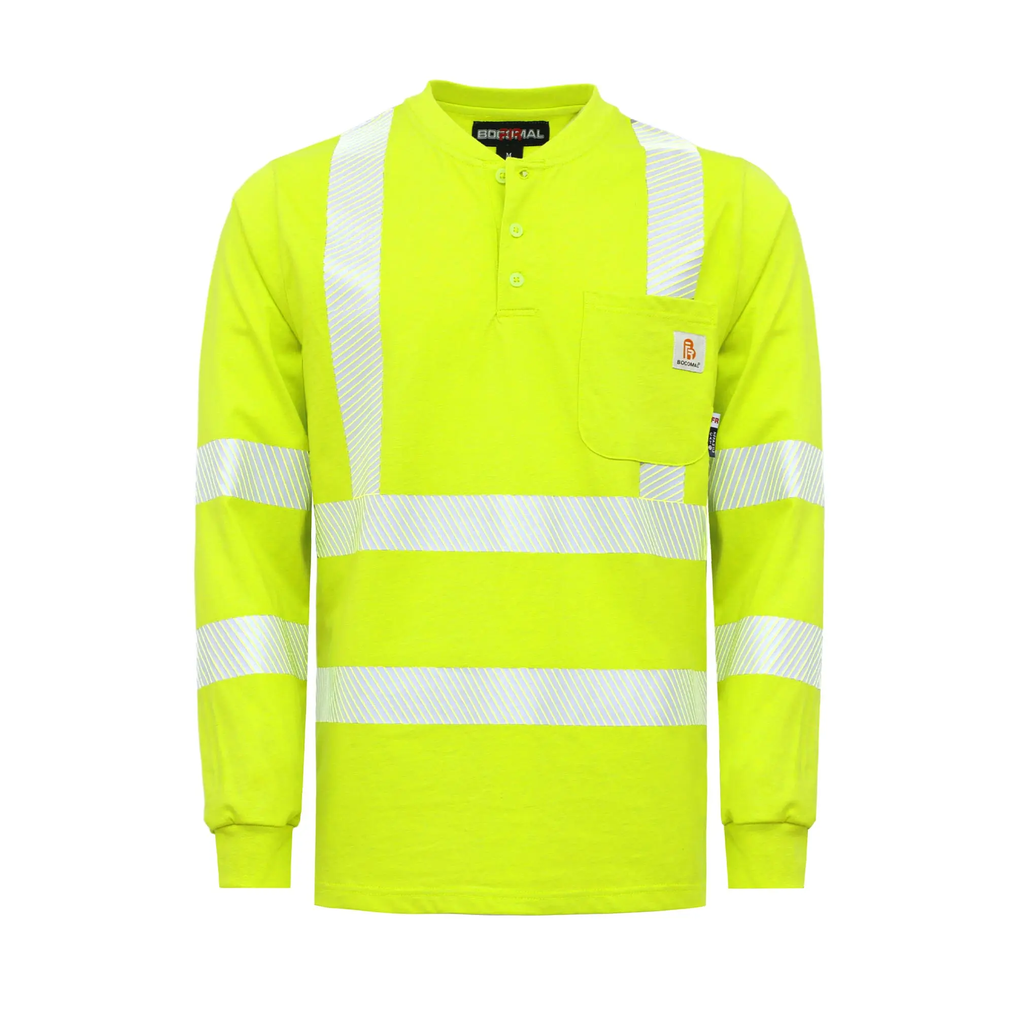 7 oz High Visibility FR T-Shirts with 2-inch tape (normal yellow) - 0424