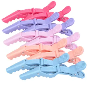 Women's Non-Slip Plastic Hair Clips - 10PCS Macaroon Professional Alligator Clips for Hair Styling, Salon Sectioning