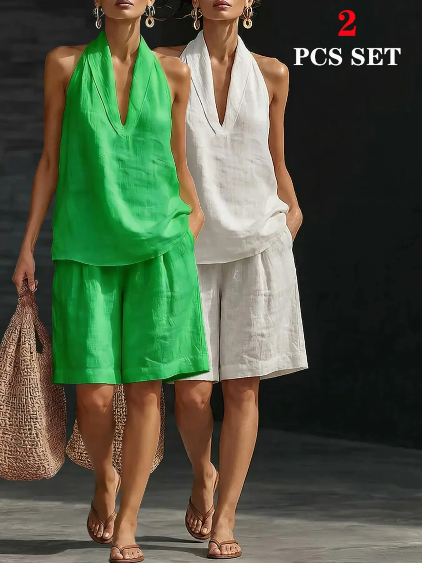 Green + White