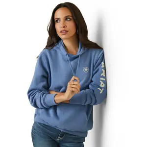 Ariat Logo Hoodie Blue Heather