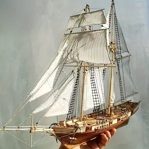 [Harko Classical Boat Kit] Classical Western Boat Kit - Harko Wood Assembly Educational Science Making Assembly Model Perfect Gift