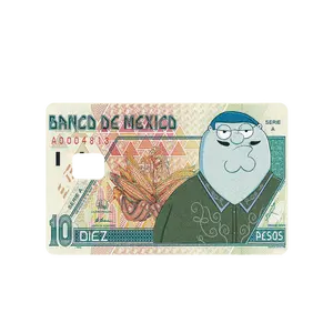 Señor Peter Credit Debit EBT Chip Card Vinyl High Gloss Cover Sticker Decorative Waterproof Stain Resistant