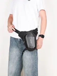 Men's Adjustable Multifunctional Waist Bag, Multi-Layered Bicycle Riding Backpack, Student Sports Shoulder Bag, Outdoor Work Tool Bag