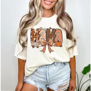 Comfort Colors Fall Mama T-Shirt, Cute Pumpkin Season Tee for Moms, Thanksgiving Graphic Shirt for Women, Autumn Cotton Top, Funny Mama Fall Outfit Idea, Cozy Gift for Mother or Mom-to-Be - NataBe....