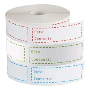 Food Label Stickers, Refrigerator Kitchen Food Storage Date Marker, Handwritten Waterproof Adhesive Labels