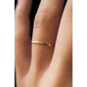 Medium Thick Ring, 14K Gold Fill