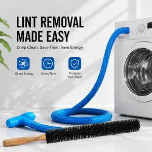 Dryer vent cleaner kit, Dryer lint remover, 2-in-1 Dryer Lint Remover Brush and Vacuum Hose Attachment for Home Safety，Dryer vent cleaning brush kit,Flexible long dryer brush,#DryerVentCleaner #DryerLintRemover graduation teenage gift boy