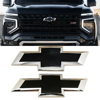 2021-2025 Chevrolet OEM NEW 2021 GM Chevrolet Suburban Tahoe Emblem Bowtie Emblems In Black - Foto 5