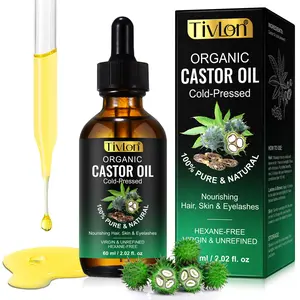 Tivlon Organic Castor Oil,Cold-pressed castor oil, suitable for facial care, hair care, massage, showering, skin care, body care and moisturizing. Suitable for all skin types.