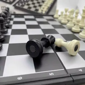 Magnetic Foldable Chess Set - Compact Design for Travel, School, or Casual Play, Ideal for All Ages