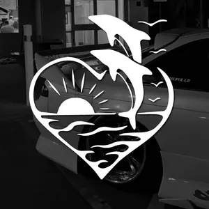 2025 CUTE Dolphin Stickers Make Your Car Look Fun and Lovable,for Cars, Trucks, Walls, Laptops, Windows, Motorcycles, Bumpers