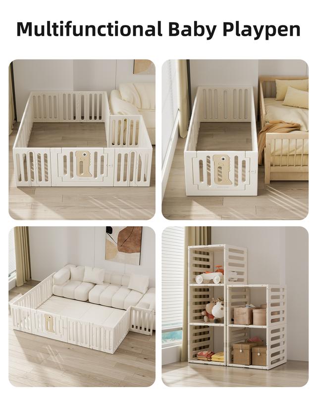 Kids Plastic Playpen, Indoor and Outdoor Playard, Play Pens for Kid Activity Center, Sturdy Safety Baby Fence for Toddler playpen 71*59