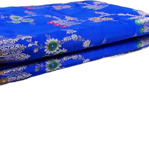 Royal Blue Mashru Silk Saree