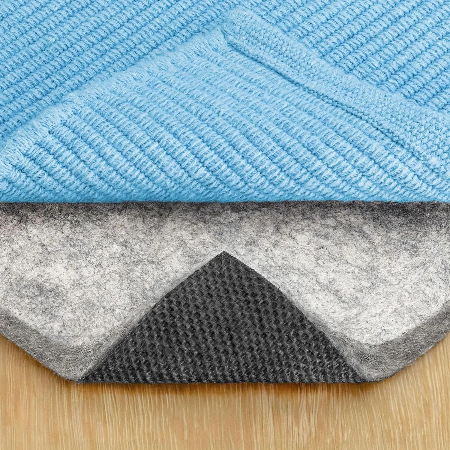 RUGPADUSA - Dual Surface - 8'x10' - 1/2" Thick - Felt + Rubber - Non-Slip Backing Rug Pad - Adds Comfort and Protection - for Hard Surface Floors