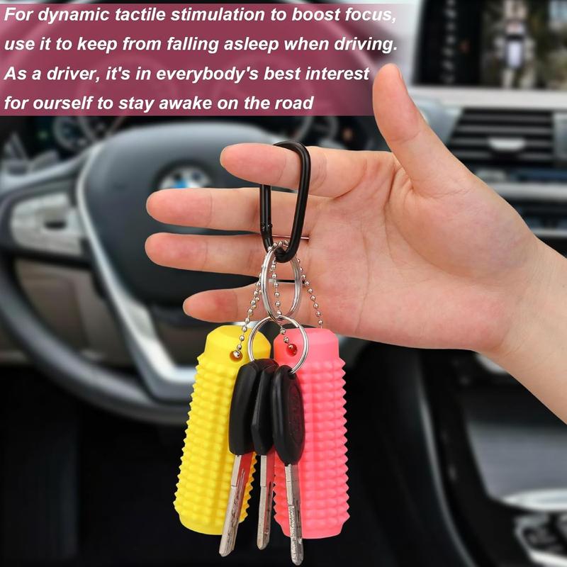Little Ouchies Fidget, Portable Stim Tool, Pocket Mini Fidget Toy for Adults, Pain Stim Fidget, 3D Printed Venting Key Pendant, Spiky Grippie Stim Keychain for Anxiety Relief Positive, Novelty Gifts